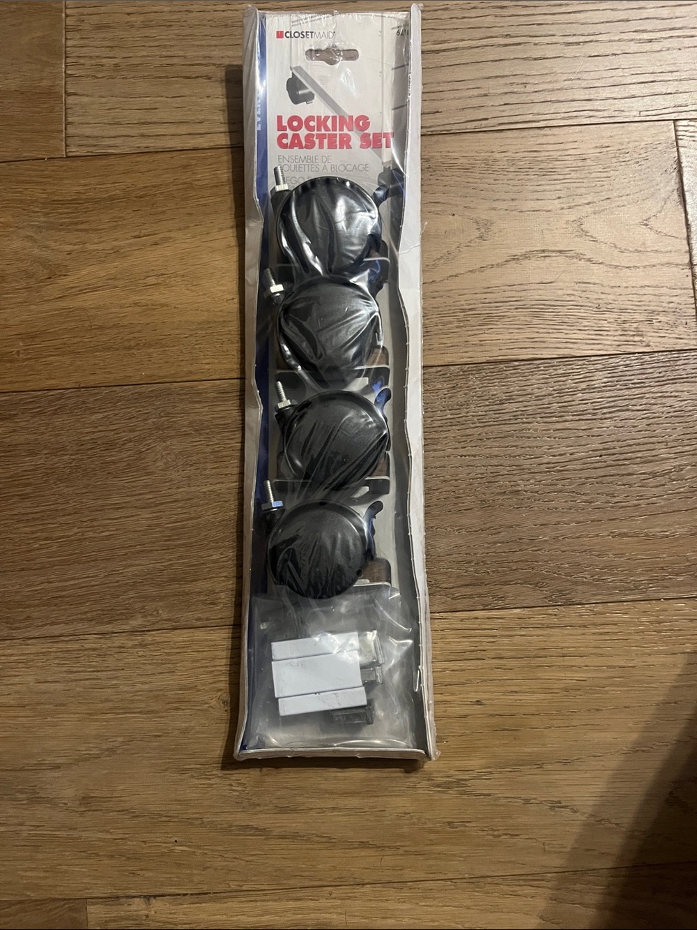 ClosetMaid Black Locking Caster Wheel Set